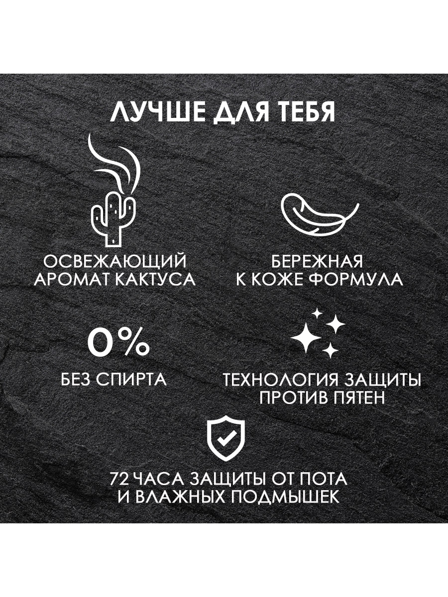 Антиперспирант для тела мужской спрей Fa Men Pure Кактус 150 мл