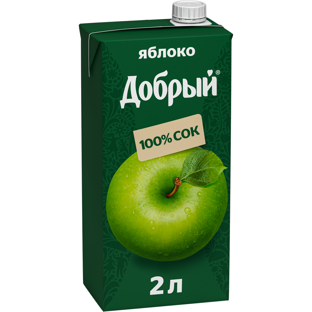 Сок добрый цена 1. Сок добрый 2л яблоко зелёное. Сок добрый яблоко 2л. Сок добрый вкусы 2 л. Штрих код сок добрый яблоко 2 л.