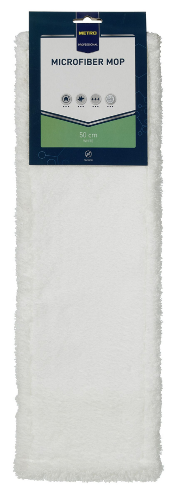 METRO PROFESSIONAL Насадка для швабры микрофибра белая, 50см