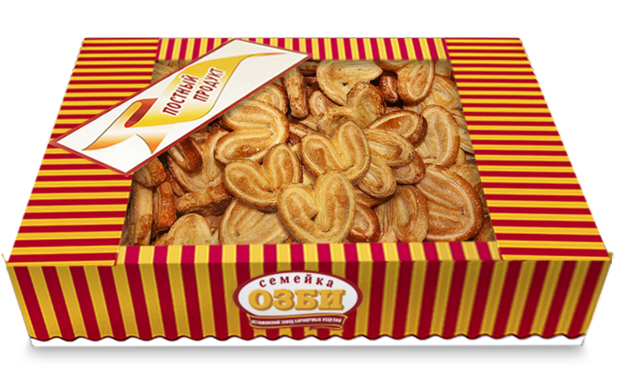 Изделие слоеное Семейка Озби мини плюшки с сахаром лайт, 500г