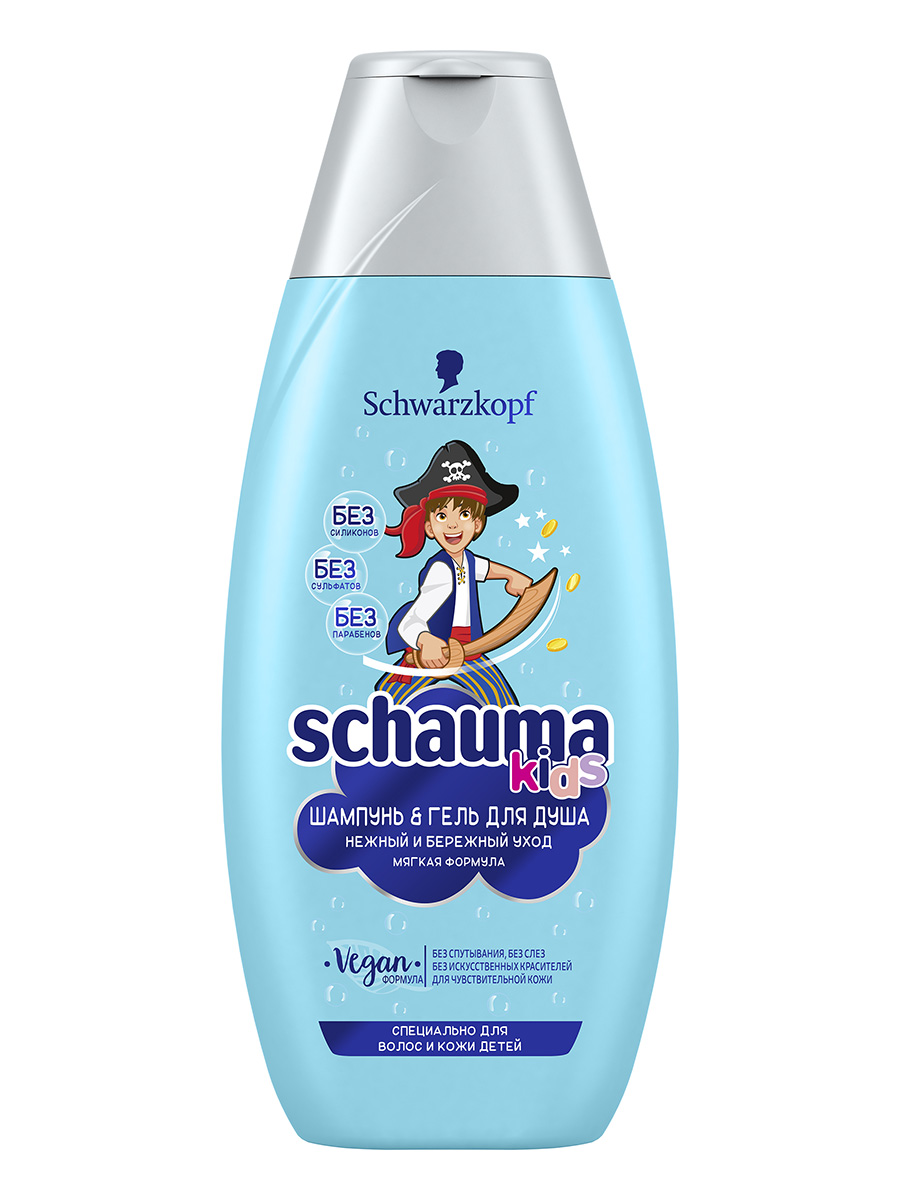 Шампунь-гель Schauma Kids для купания детский 350 мл