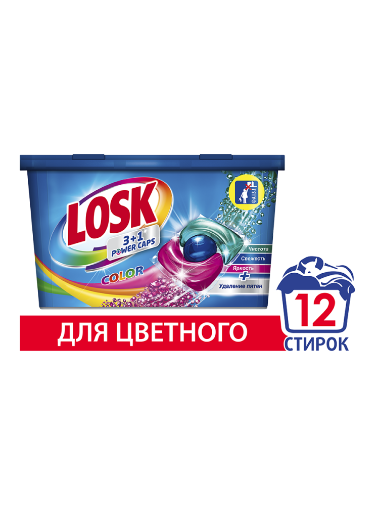 Капсулы для стирки Losk Color 12 шт Капсулы для стирки Losk Color 12 шт