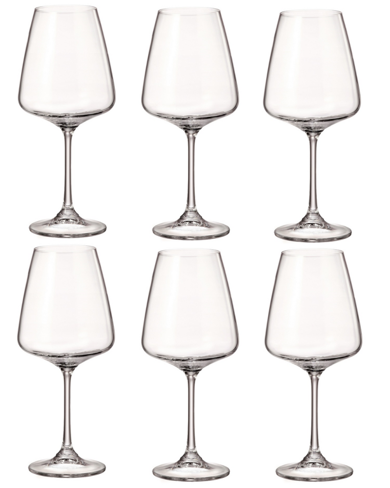 Набор бокалов для красного вина Crystal Bohemia Corvus, 570мл х 6шт