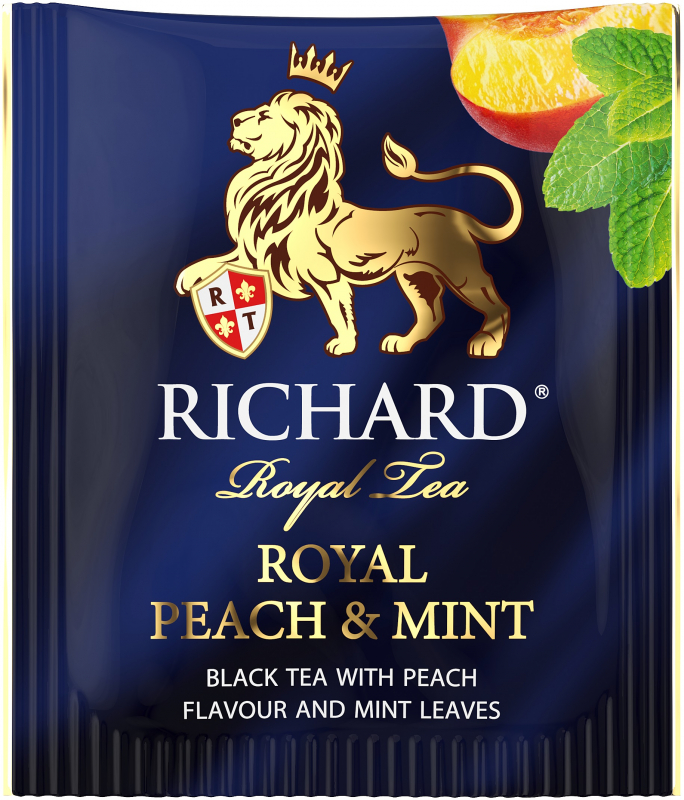 Чай Richard черный персик-мята (1.7г x 25шт), 43г