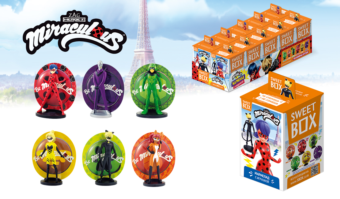 Мармелад Sweetbox с игрушкой Леди Баг, 10г