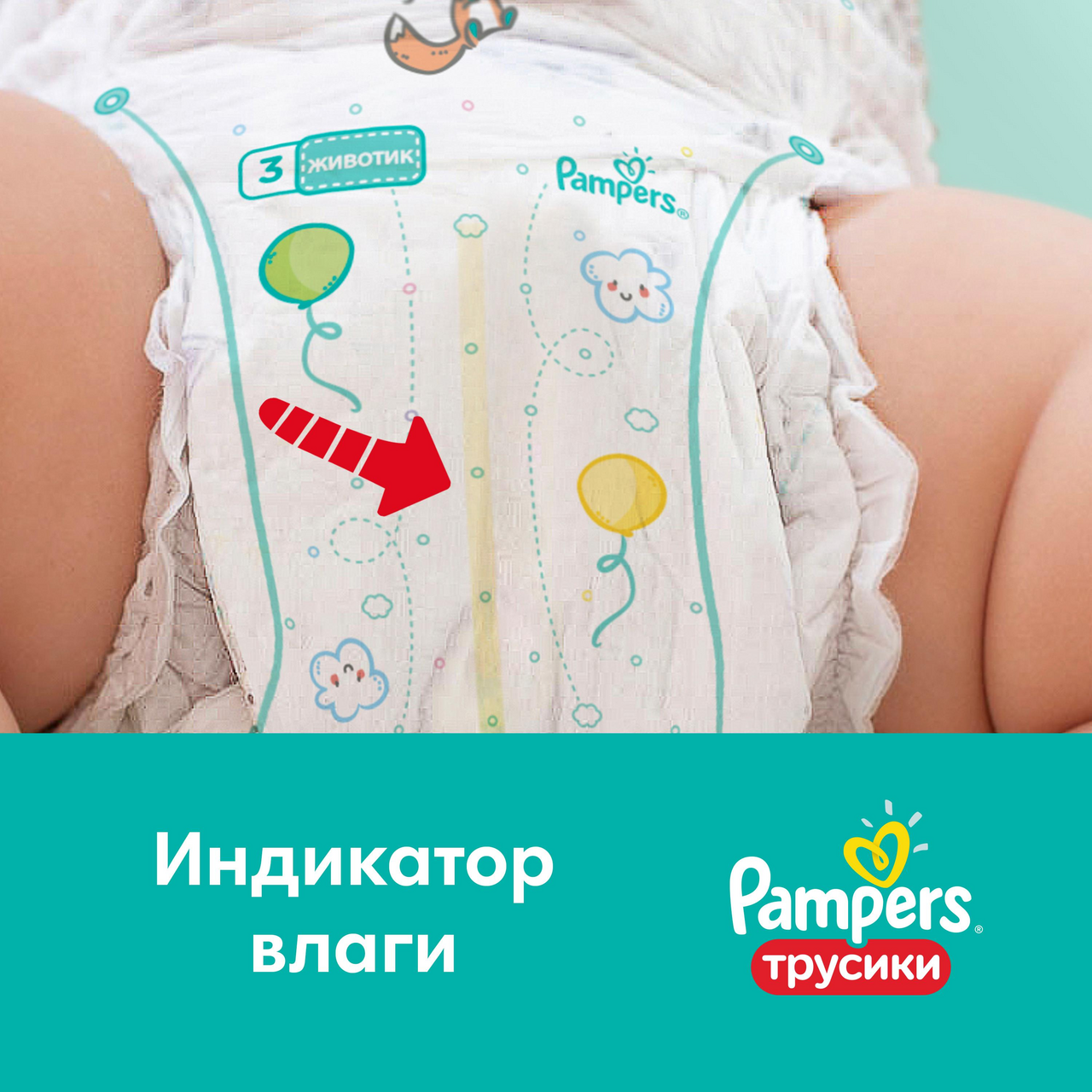 Подгузники-трусики Pampers Pants 3 (6-11 кг, 60 штук)