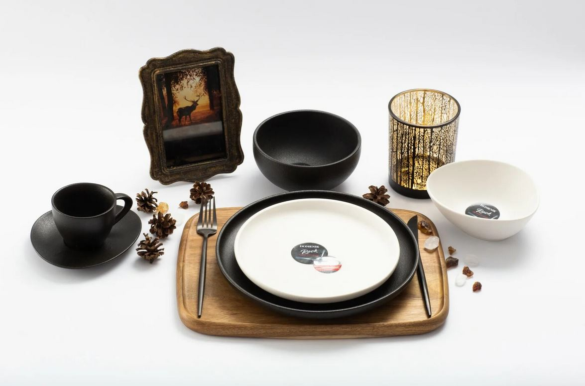 Тарелка обеденная Domenik Rock white, 26см