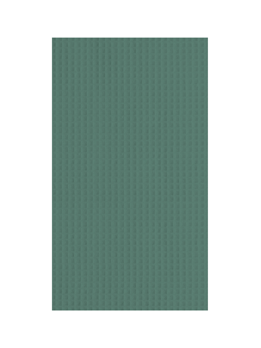 Полотенце кухонное Verossa вафельное зеленое хлопок, 40 x 70см