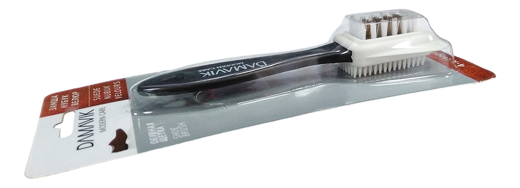 Щетка для обуви Damavik нубук-замша четырехсторонняя, 24г