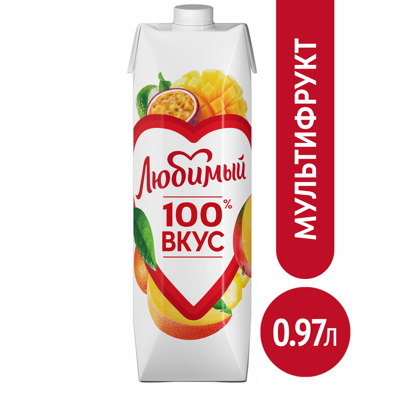 Нектар Любимый Мультифрукт с мякотью, 970мл