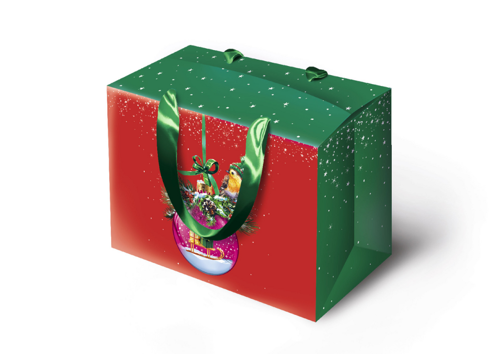 Сумка-коробка Арт и Дизайн Новый Год Mbox, 23 x 16см