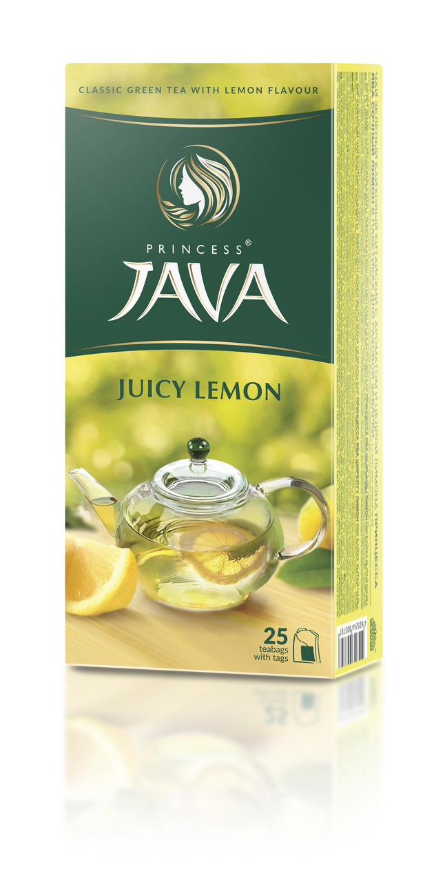 Чай черный Принцесса Ява сочный лимон в пакетиках (1.5г x 25шт), 38г