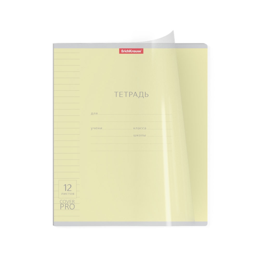 ТЕТРАДЬ 12Л ОДНОТОН С ОБЛОЖКОЙ