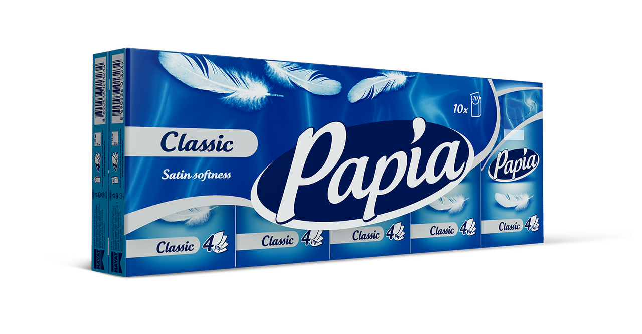 Бумажные платочки 3-слойные Familia 10 штук