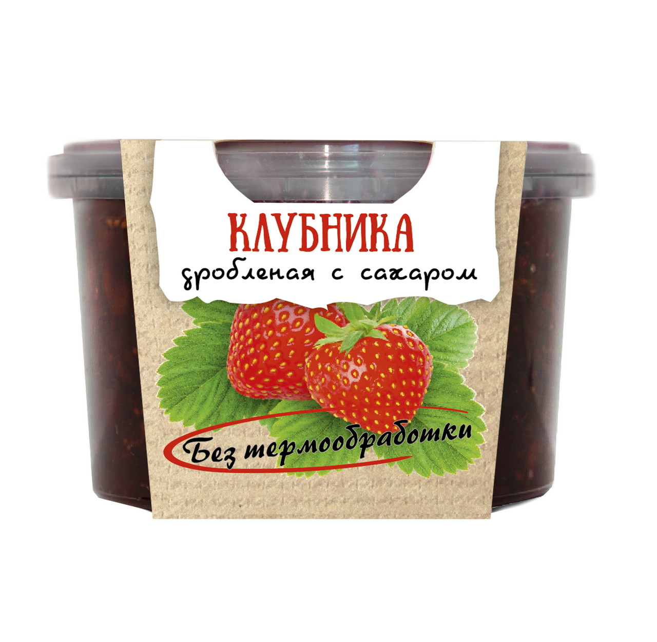 Клубника Егорьевские традиции дробленая с сахаром 300 г