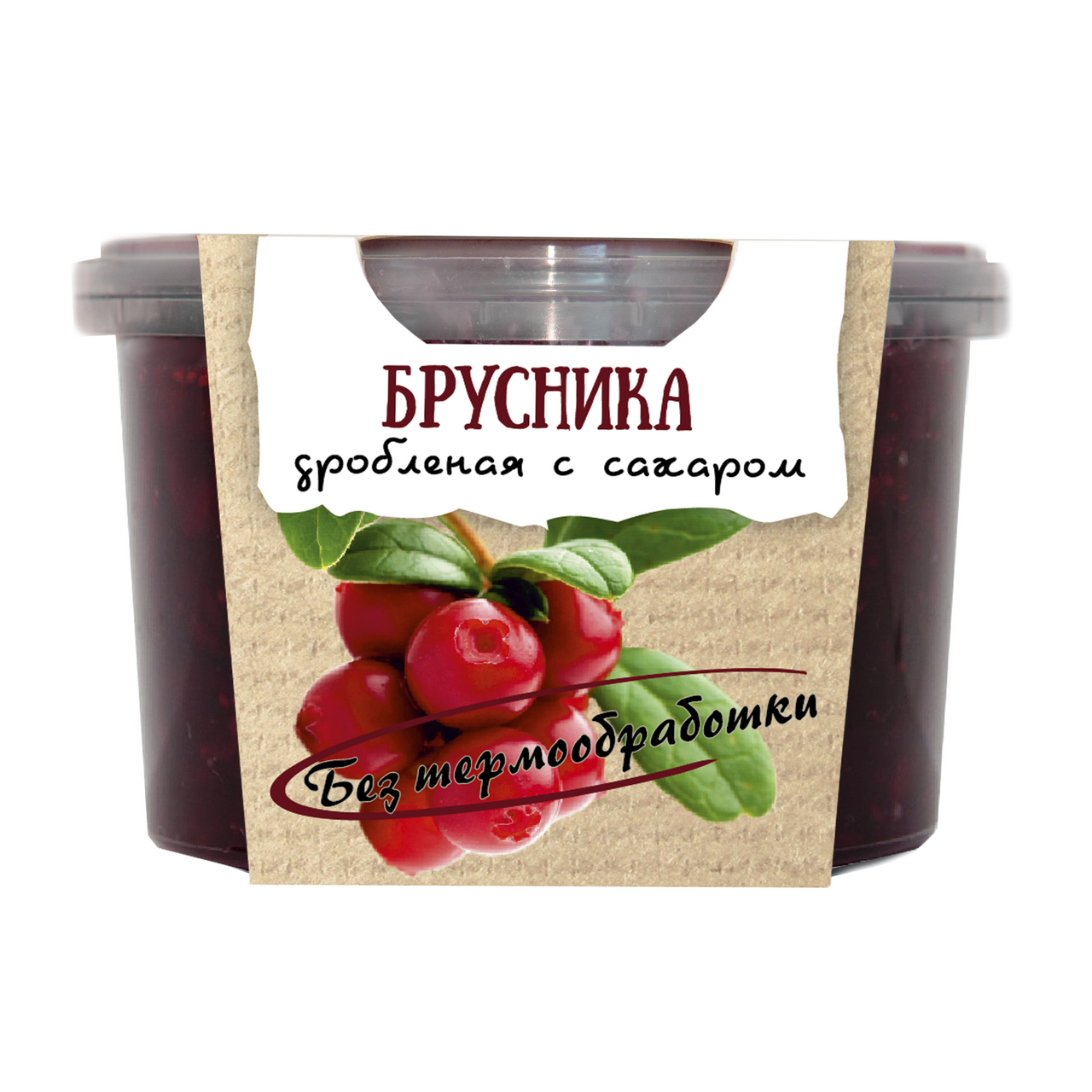 Брусника Егорьевские традиции дробленая с сахаром 300 г