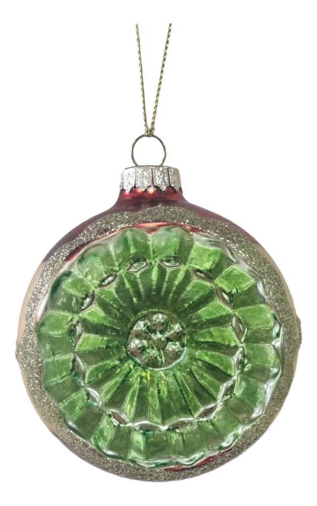 Украшение стеклянный шар, 8см