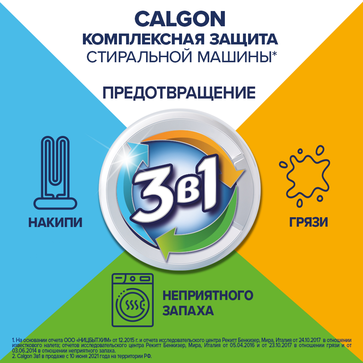 Гель для стиральной машины Calgon 3in1, 750мл