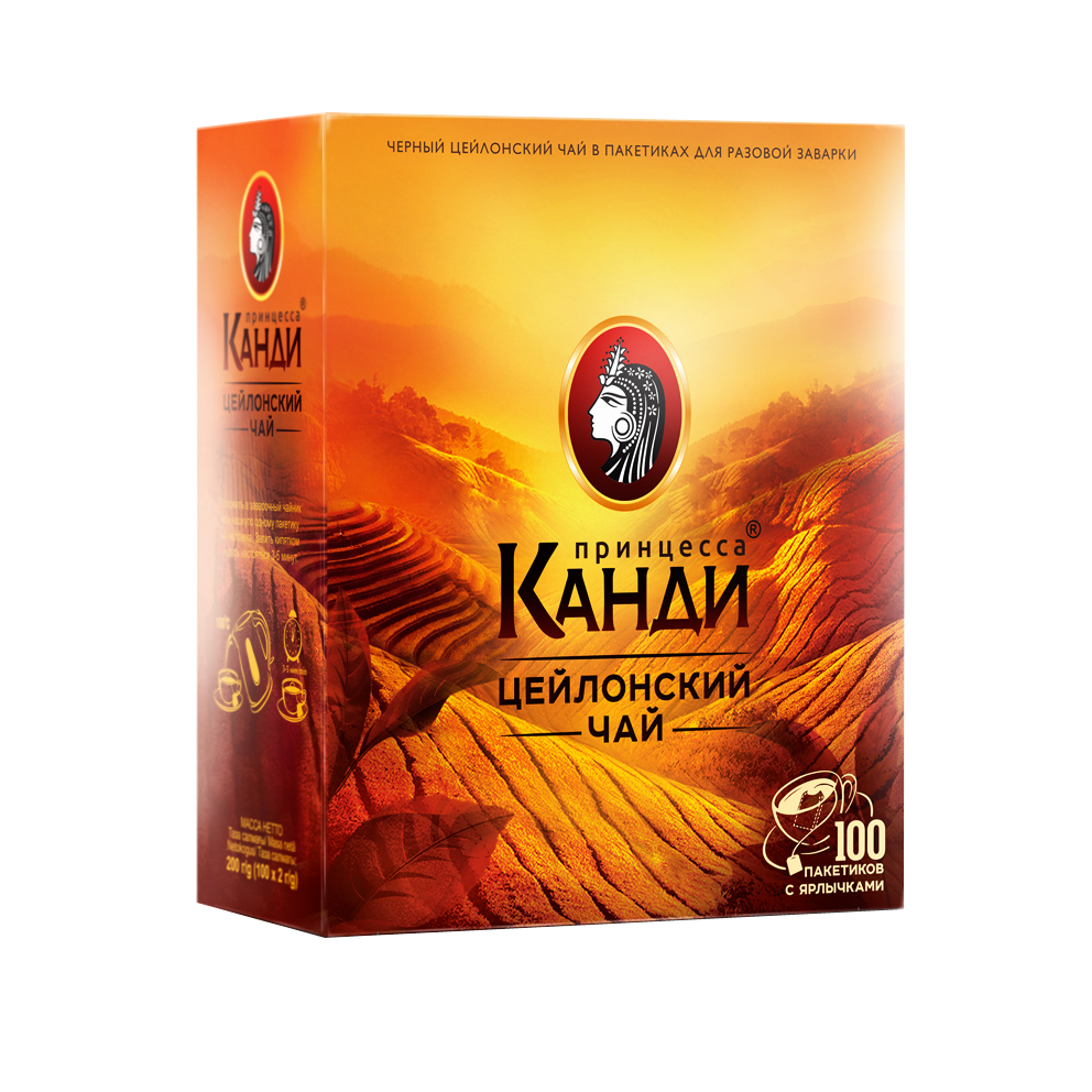 Чай Принцесса Канди черный 100 пакетиков по 2 г