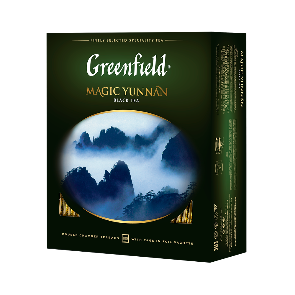Чай Greenfield Меджик Юньнань черный 100*2г