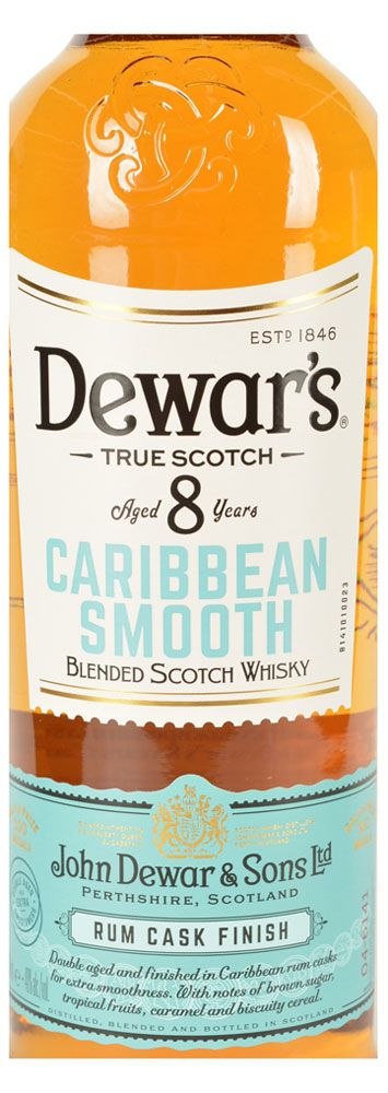 Виски Dewar's Caribbean Smooth 8 лет подарочной упаковке, 0.7л