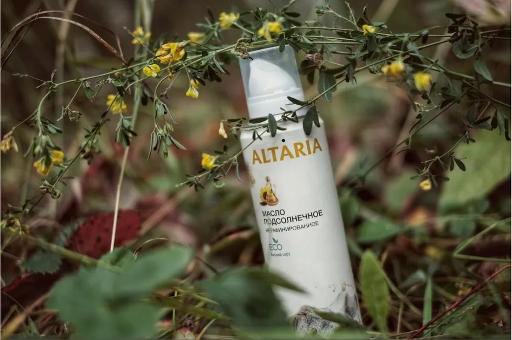 Масло Altaria подсолнечное нерафинированное, 250мл