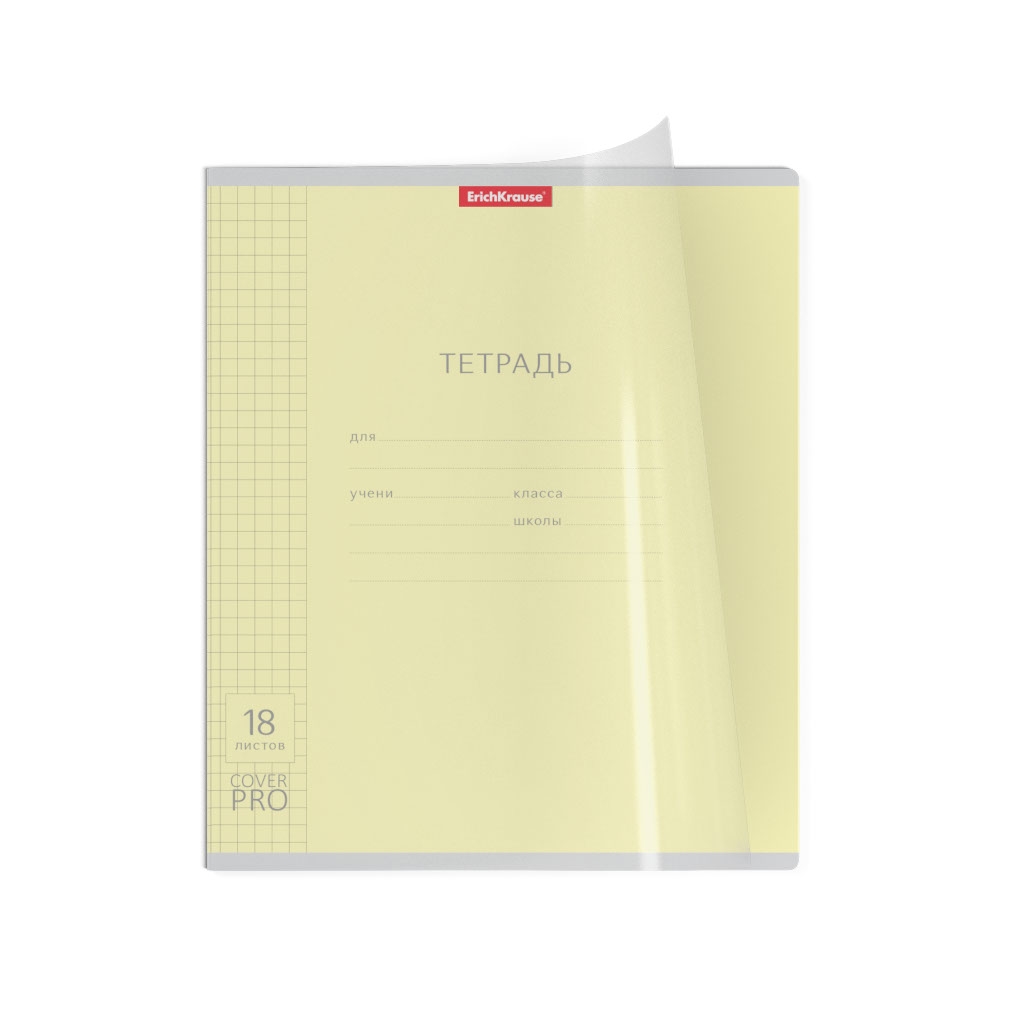 ТЕТРАДЬ 18Л ОДНОТОН С ОБЛОЖКОЙ