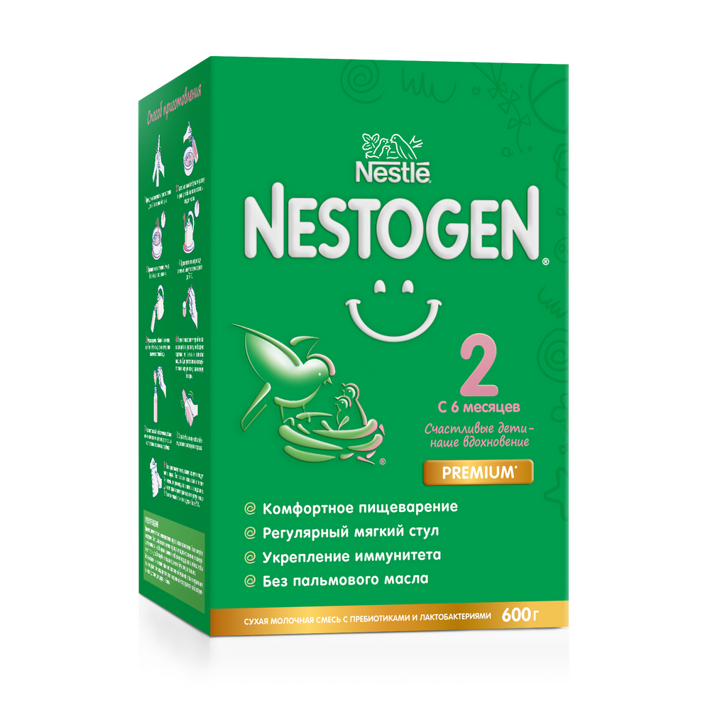 Смесь Nestogen 2 Молочная с 6 месяцев 600 г