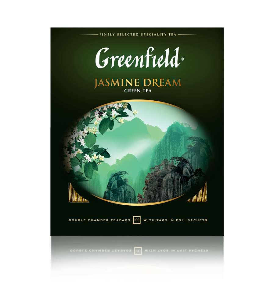 Чай Greenfield Жасмин Дрим зеленый 100*2г