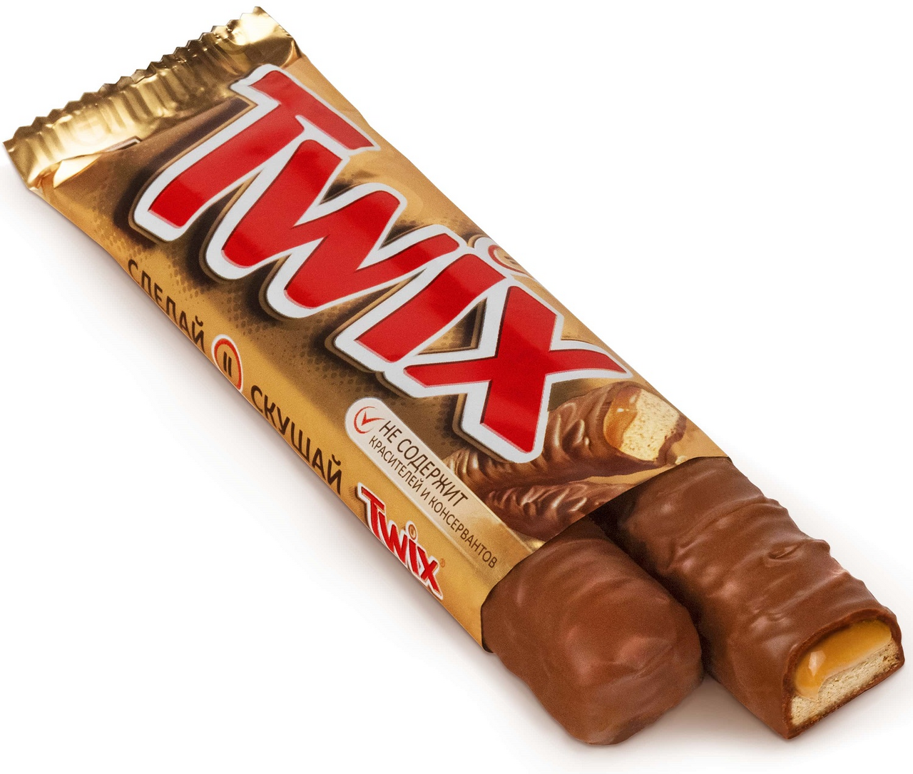 Шоколадный батончик Twix карамель 55 г