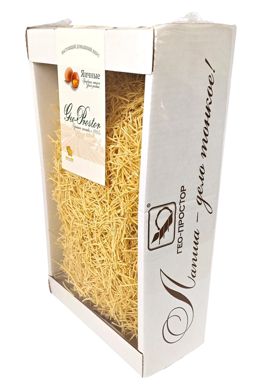 Лапша яичная Гео-Простор трехминутка, 1.5кг