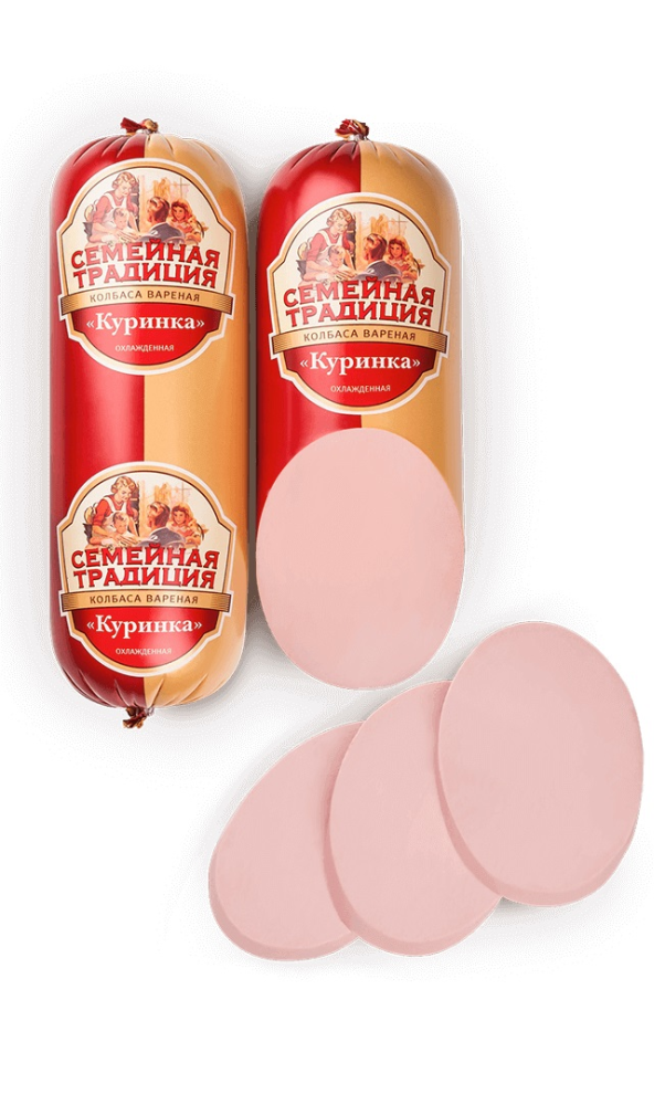 Колбаса Семейная традиция Куринка вареная, ~1.5кг