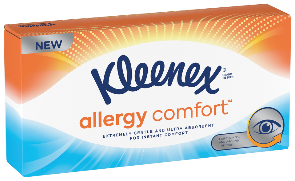 Салфетки Kleenex Allergy Comfort в коробке, 56 шт