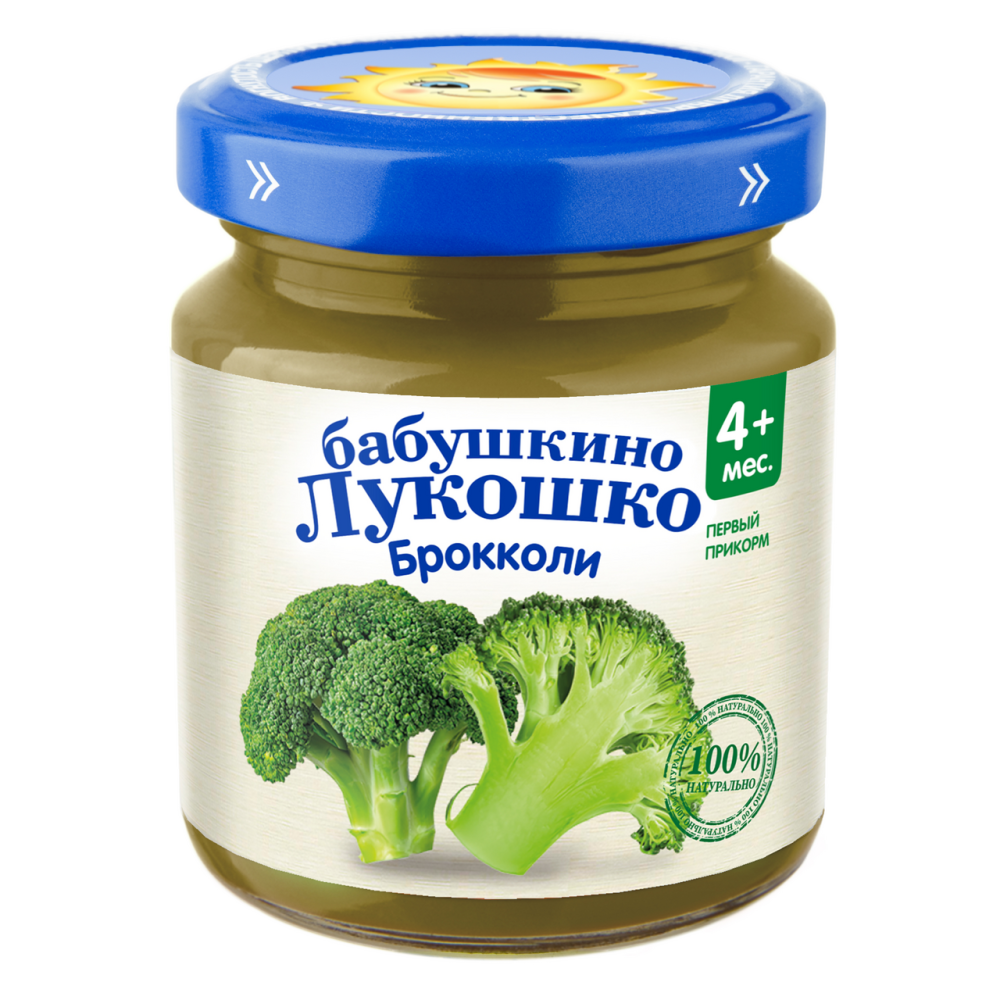 Пюре Бабушкино Лукошко брокколи, 100г