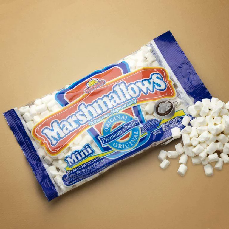 Маршмеллоу Guandy Classic мини белый ванильный, 200г