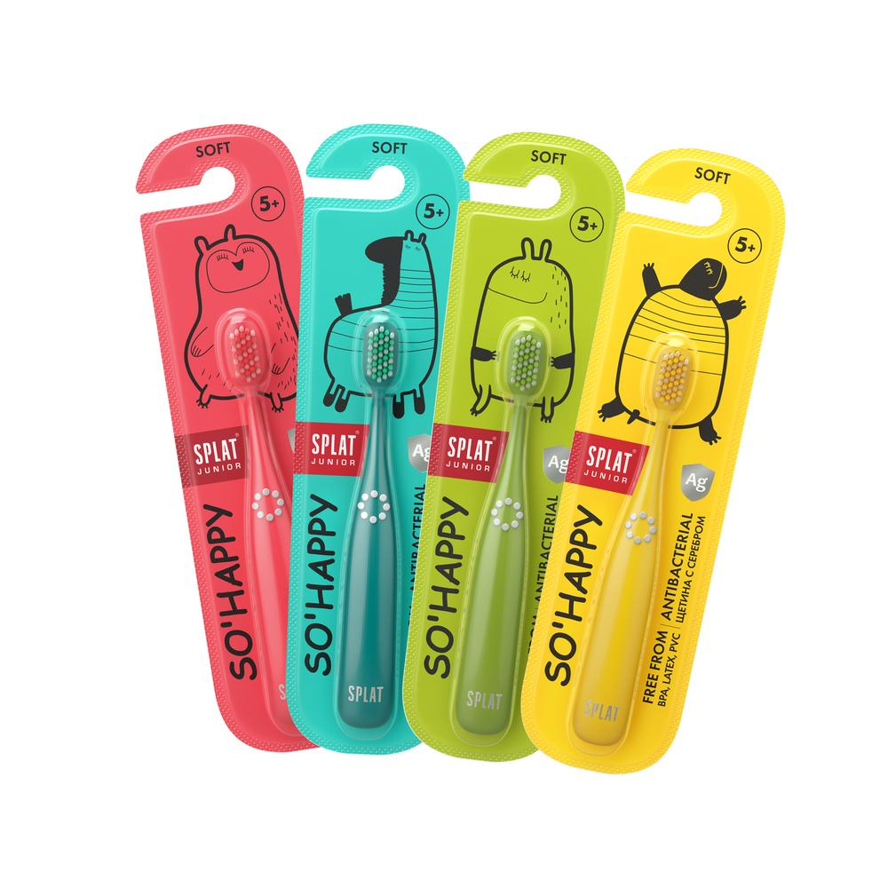 Зубная щетка Splat Junior для детей от 5 до 11 лет Мягкая