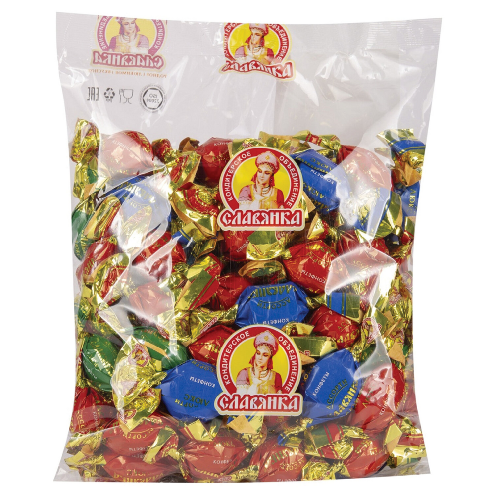Конфеты Славянка люкс шоколадные ассорти, 1кг