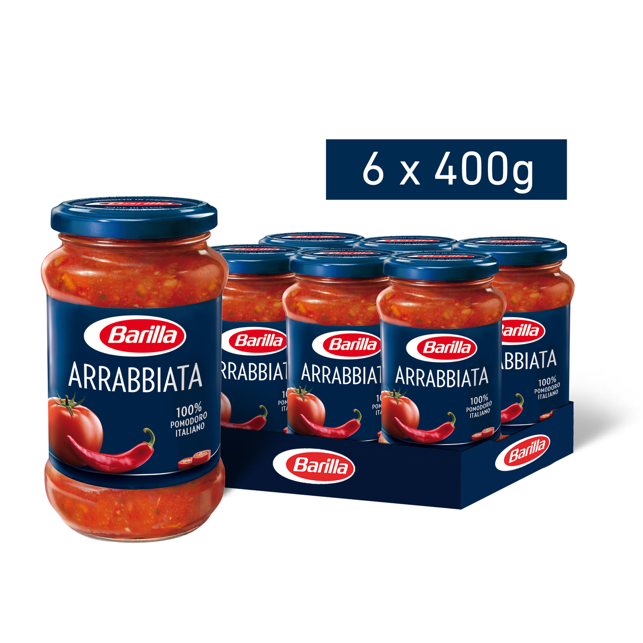 Соус Barilla томатный с перцем Чили Арраббьята 400 г