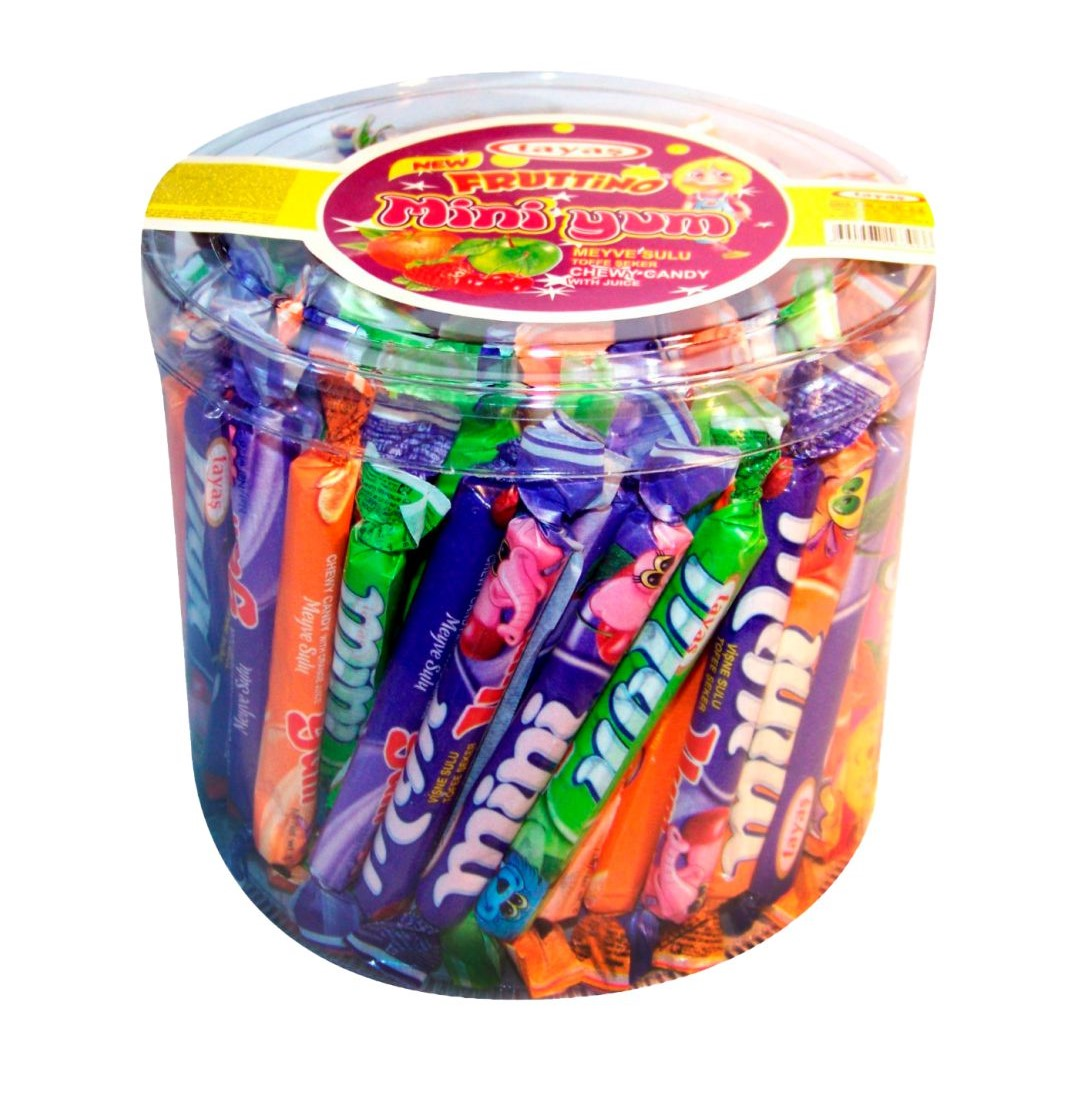 Жевательные конфеты Tayash Miniyum с фруктовыми вкусами Ассорти, 804г