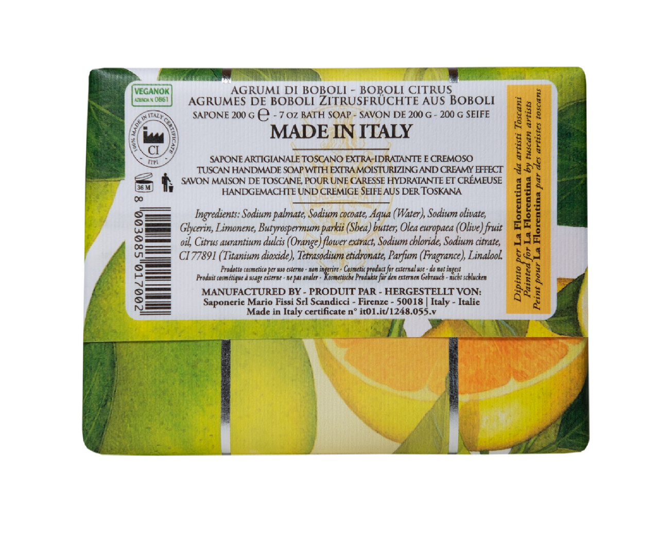 Мыло La Florentina цитрус, 200г Мыло La Florentina цитрус, 200г