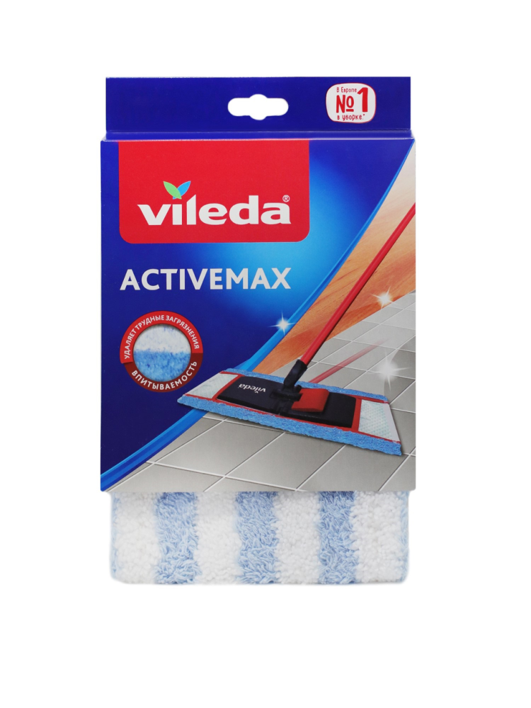 Насадка для швабры Vileda Activemax микрофибра-хлопок