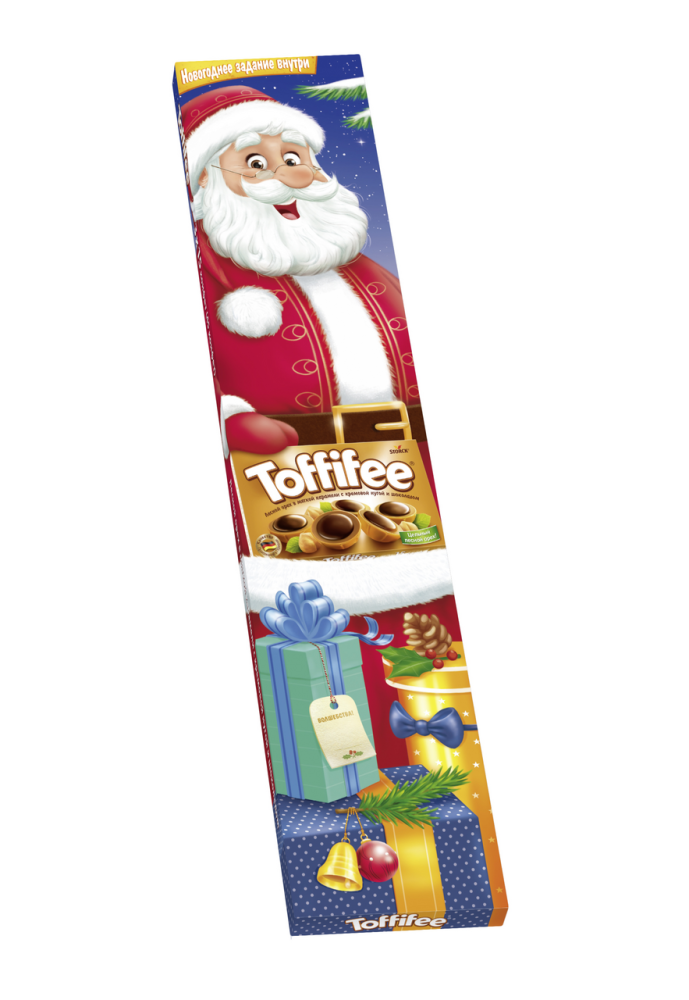 Конфеты Toffifee Новогодние Санта Олень Снеговик 375 г