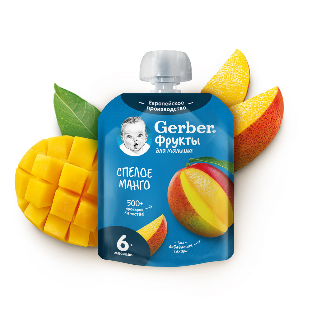 Пюре Gerber Спелое манго, 90г