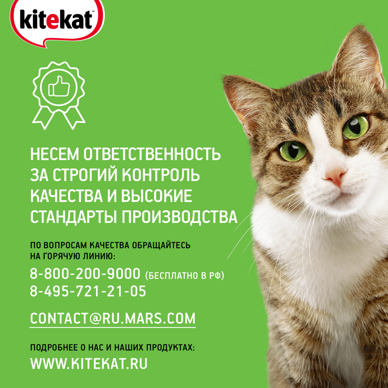 Корм для кошек сухой Kitekat Мясной пир, 800г