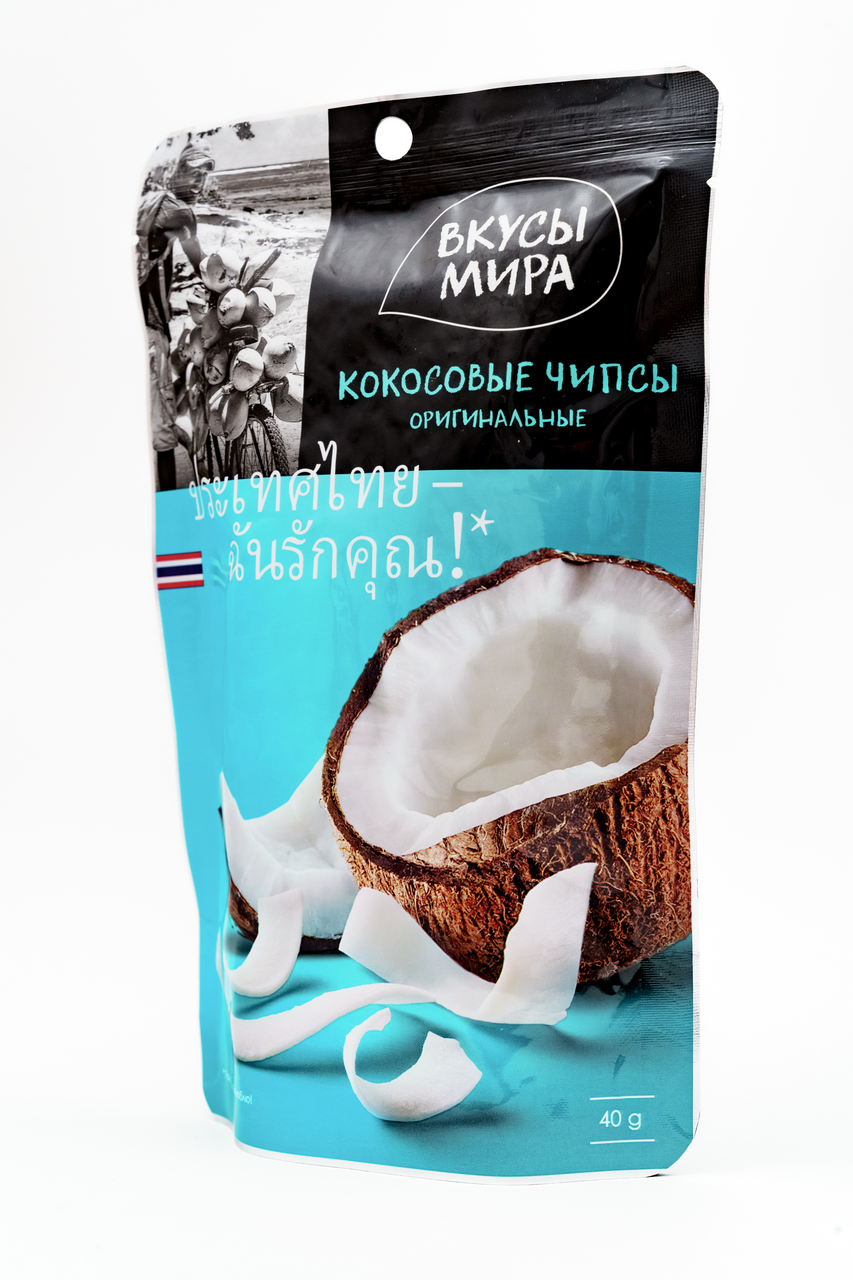 Чипсы Вкусы Мира Кокосовые оригинальные 40г