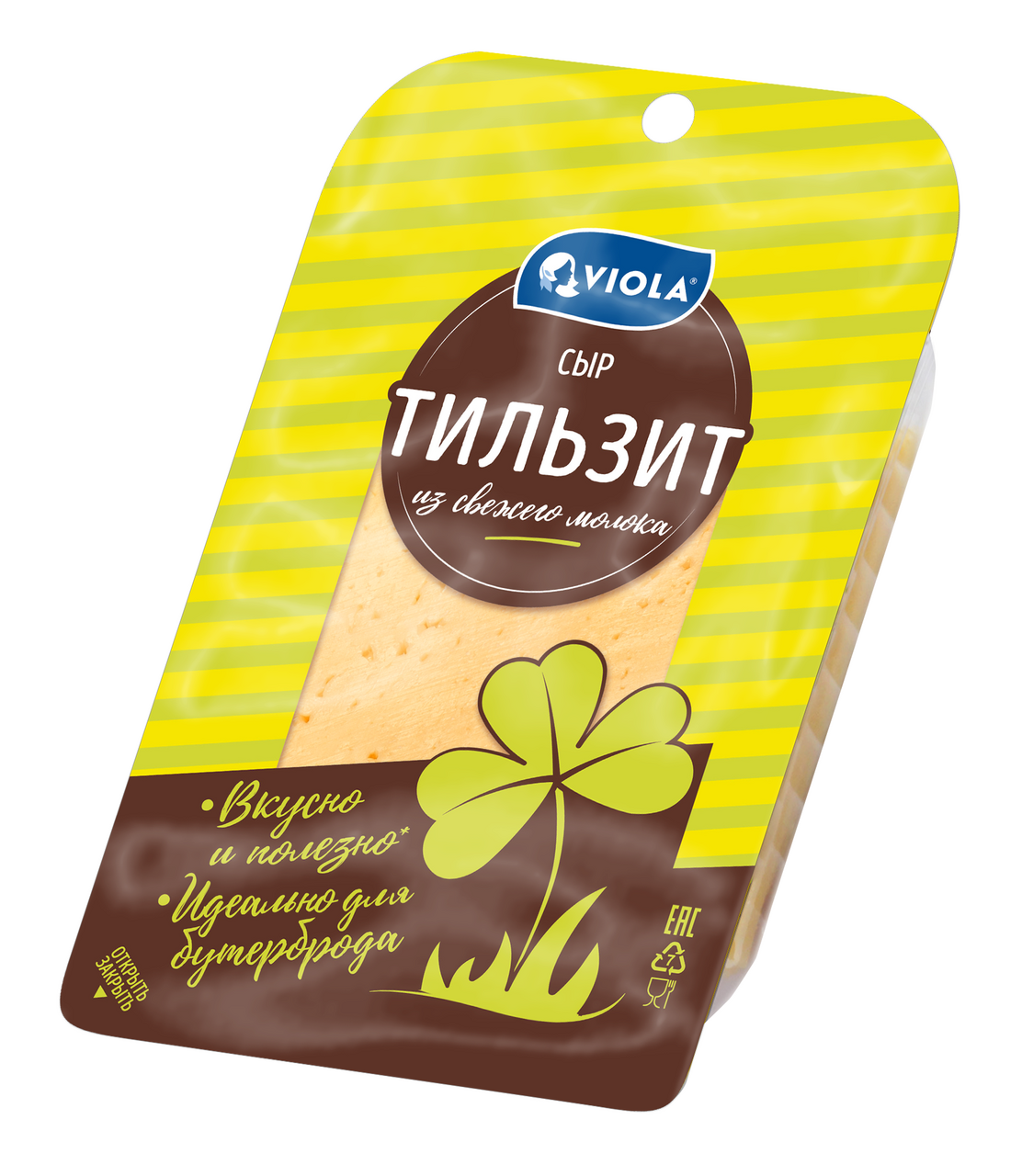 Сыр Viola тильзитер нарезка 45%, 120г Сыр Viola тильзитер нарезка 45%, 120г