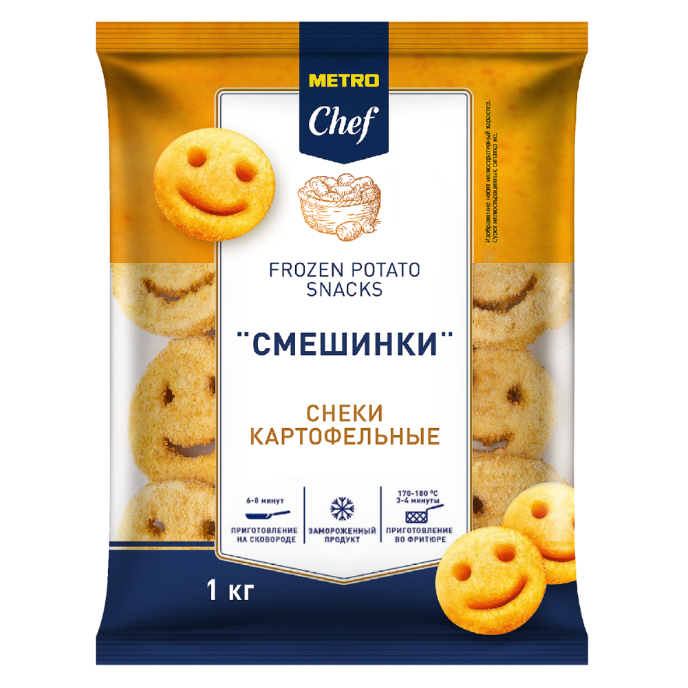 METRO Chef Снеки картофельные смешинки замороженные, 1кг