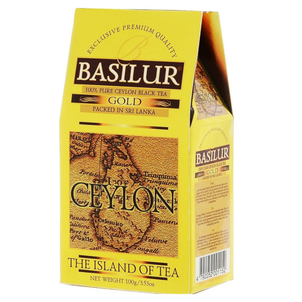 Чай Basilur The Island of Tea Ceylon Gold черный листовой 100 г