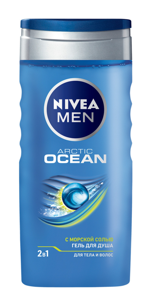 Гель для душа Nivea Men Arctic ocean 2в1, 250мл Гель для душа Nivea Men Arctic ocean 2в1, 250мл