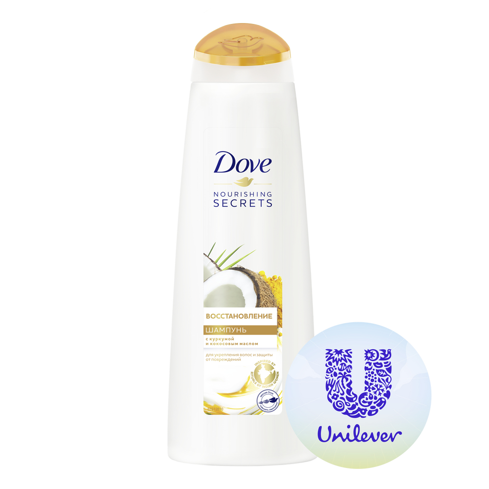 Шампунь Dove Nourishing Secrets Восстановление с куркумой и кокосовым маслом 380 мл